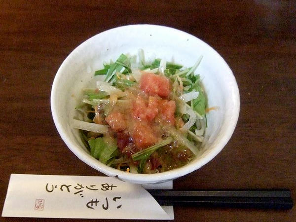 餃子5個セットのサラダ