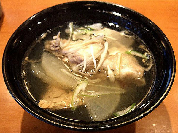 白身魚のあら汁 230円