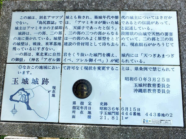 石碑脇の説明板