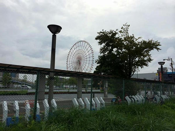 お台場の大観覧車が眩しすぎて