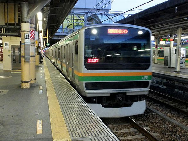 宇都宮駅に入線する湘南新宿ライン