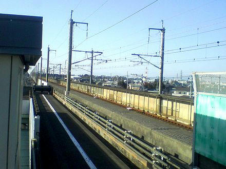 内宿の行き止まりの軌道