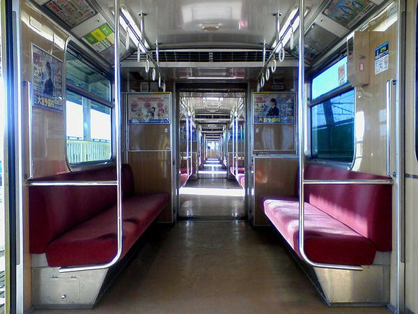 1652の車内（内宿にて）