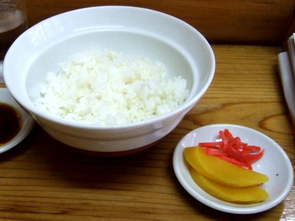 半ライス （値段失念）