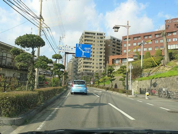松山市内走行中