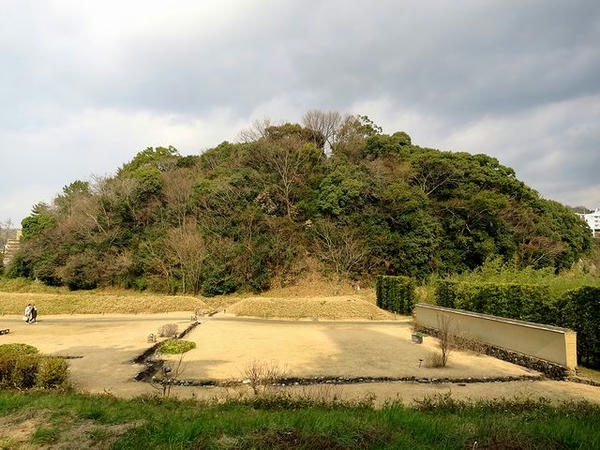 公園中央の小山