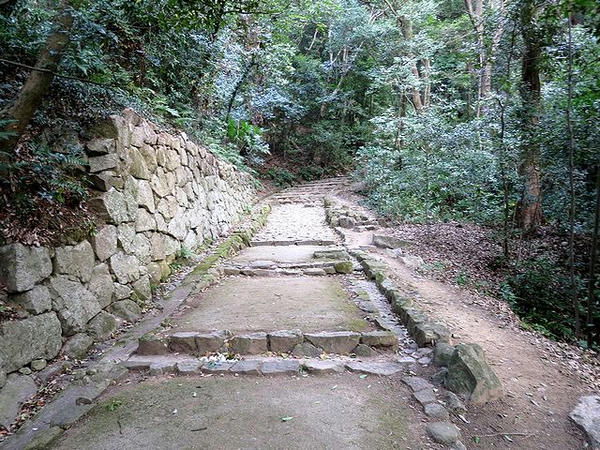 黒門口登城道