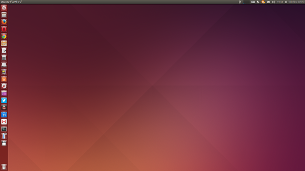 Ubuntu14.04LTSのスクリーンショット
