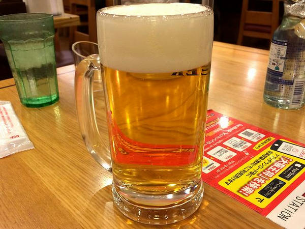 ビール生中 520円