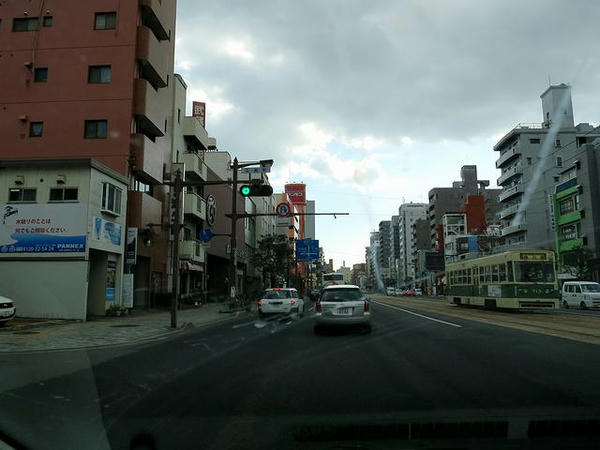 広島市内走行中