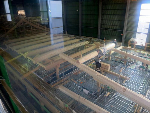 本丸御殿復元工事現場(1)