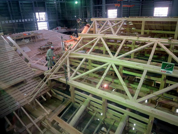 本丸御殿復元工事現場(2)