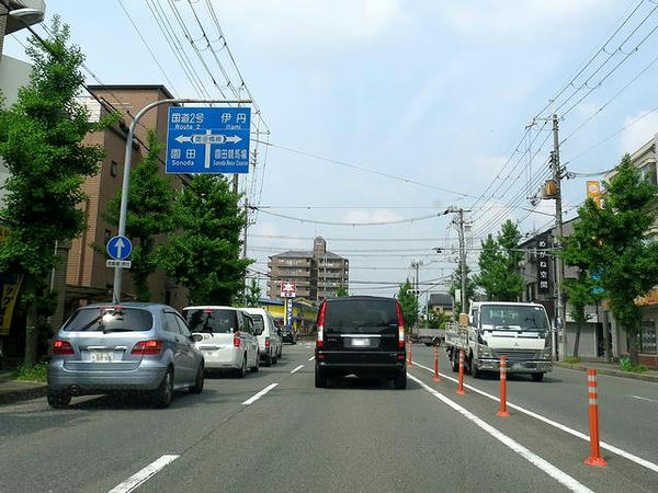 尼崎市内走行中