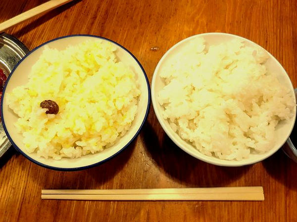 いなきび（小） 230円 と ライス（小） 130円