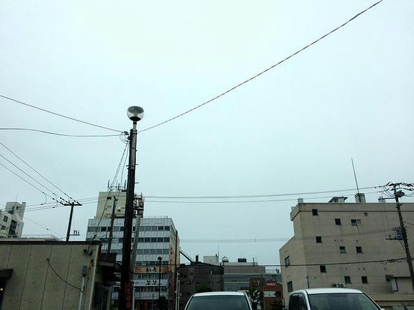 釧路は曇り空