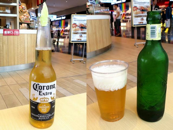 出発前にいただいたビール