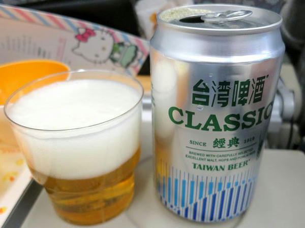 初めていただく台湾ビール