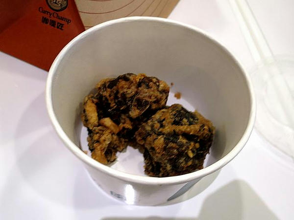 テイクアウトしてくれた鶏の唐揚
