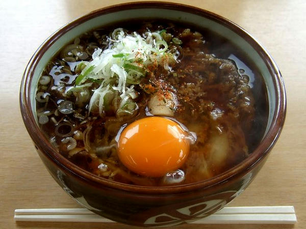 ビッグ天ぷらそば 480円 ＋ 生たまご 50円