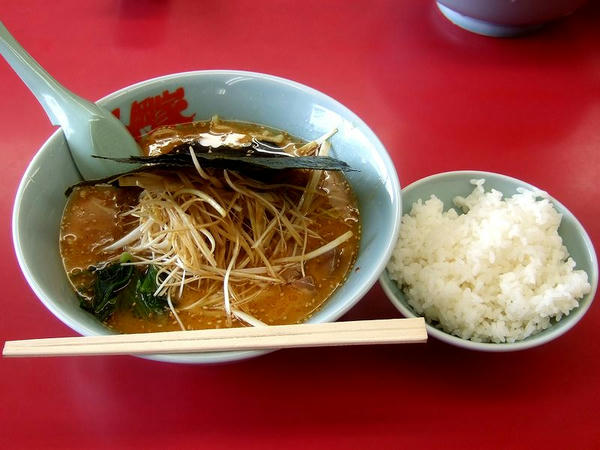 特製味噌ネギラーメン（麺普通・味普通・脂普通） 790円 ＋ 半ライス 110円