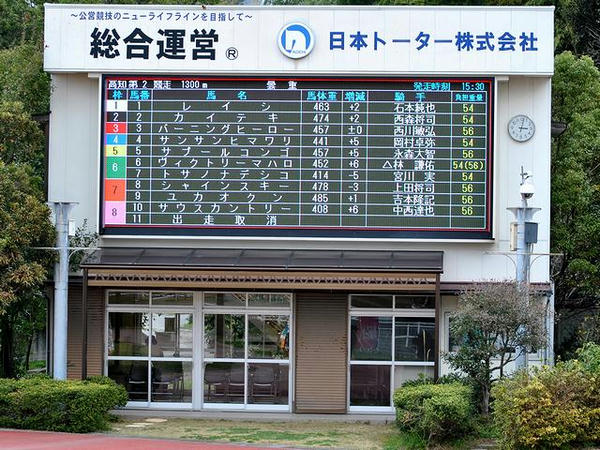 パドックの出馬表
