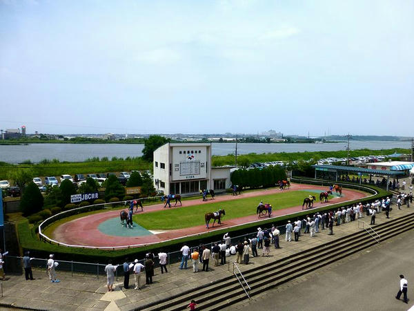 河北潟とパドック