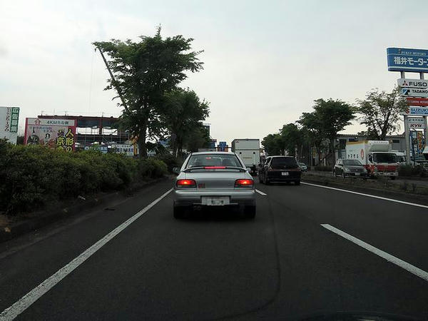 国道8号走行中