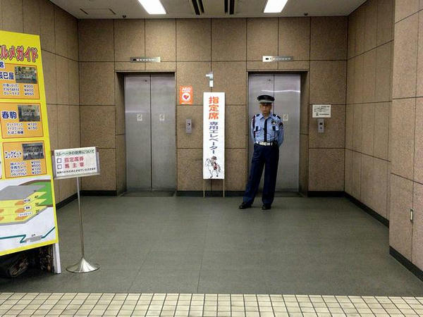 指定席専用エレベーター