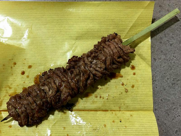 牛バラ串焼き 600円