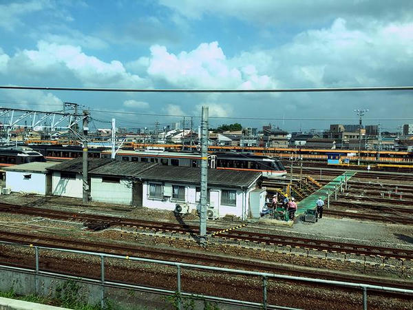 JRの名古屋車両区と近鉄の米野車庫