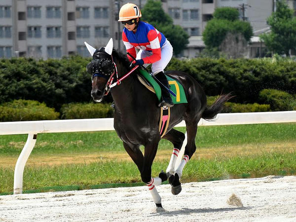返し馬に入る木之前騎手（第3レース）
