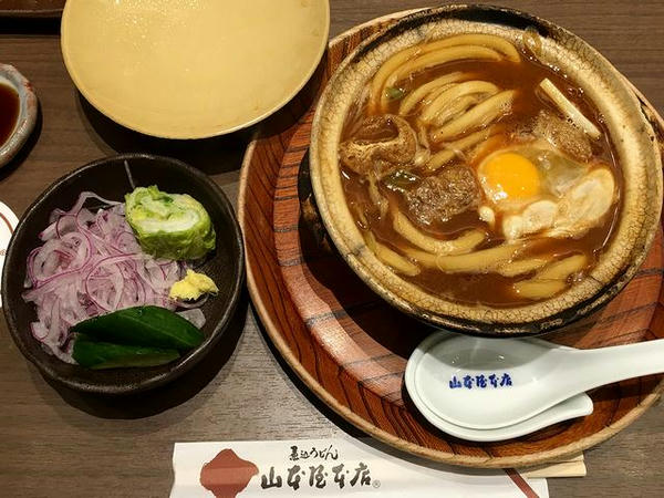 いただいた味噌煮込みうどん