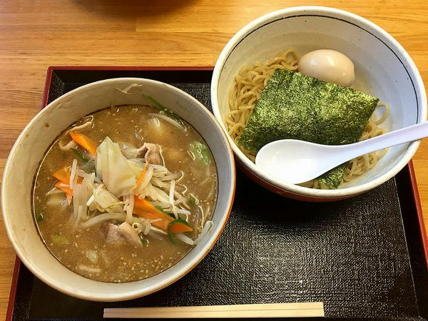 野菜つけめん（しょうゆ味） 790円 ＋ 味付たまご 100円
