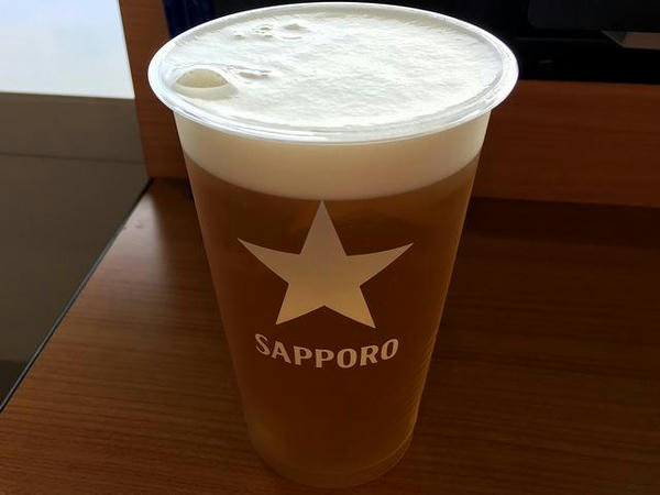 この日サービスだった生ビール