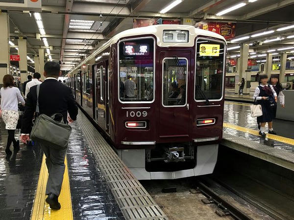 阪急梅田駅にて