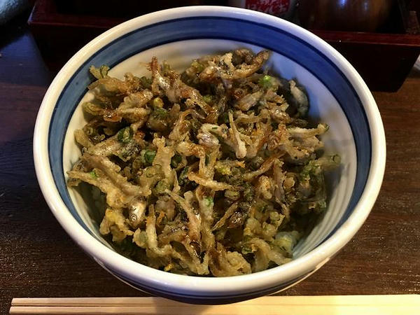 丼セット（しらす天丼・小） 350円