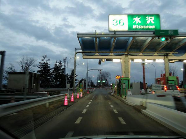 水沢ICから東北道へ