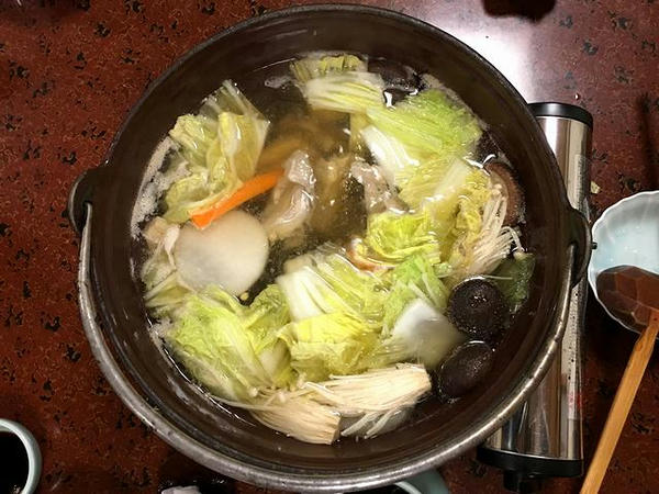 アラ鍋（煮てるところ）