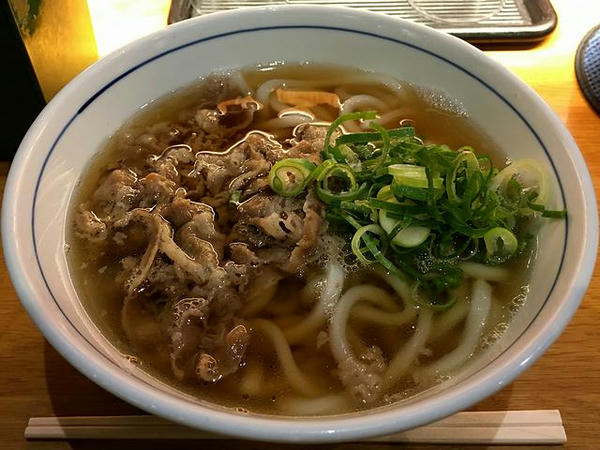 朝食にいただいたうどん