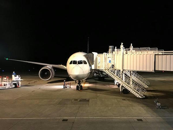 搭乗したANA670便