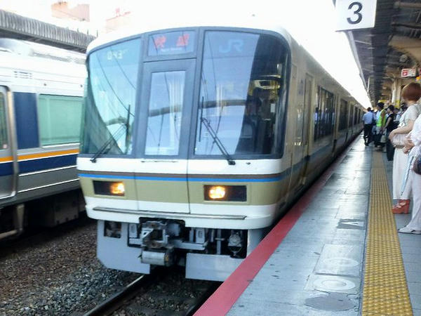 乗車したJR神戸線快速列車