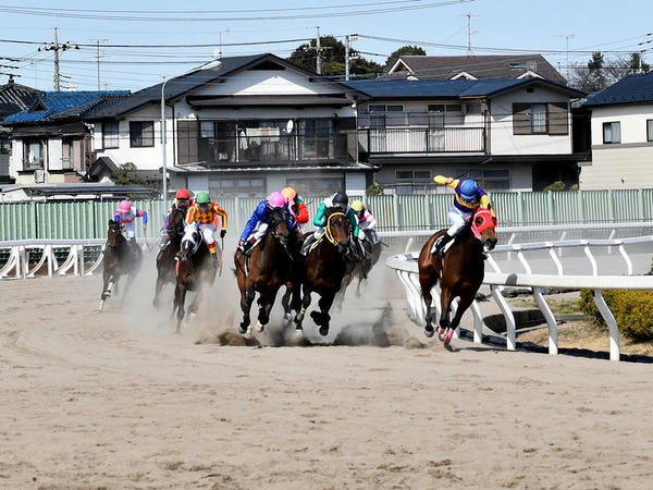 第4レースの最終コーナー