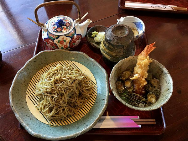海老つけ天そば（ダッタン・特盛） 1250円