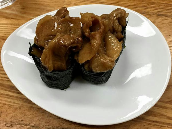 豚丼にぎり（2貫） 250円