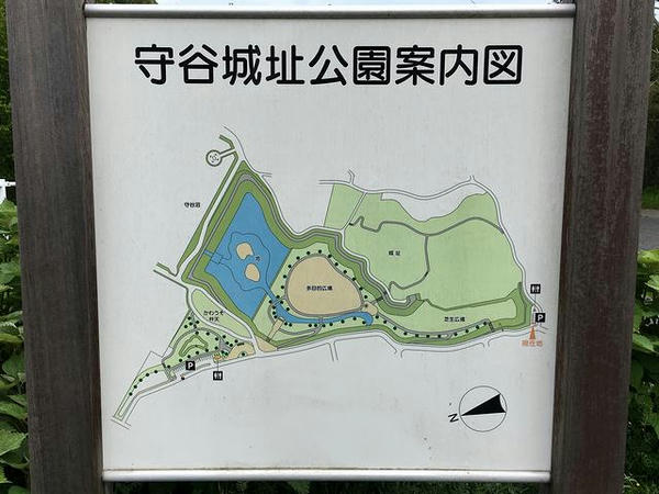 南側駐車場の案内図