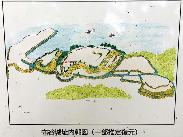 案内板に書かれた復元図 ※クリックで拡大