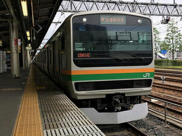 宇都宮から乗車した普通列車
