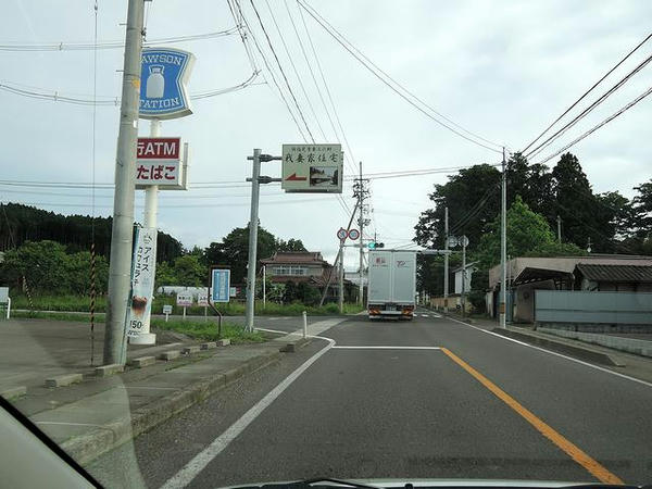 通行止め区間を迂回中