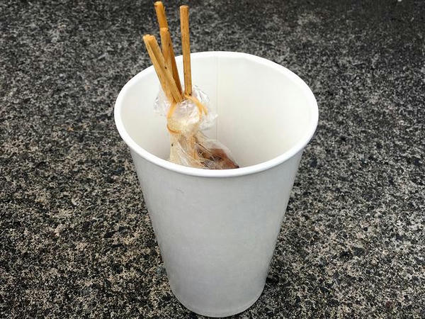 若とり串（5本） 500円