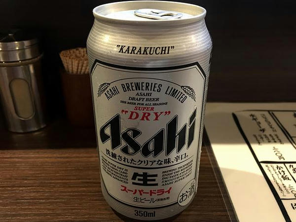 缶ビール 360円